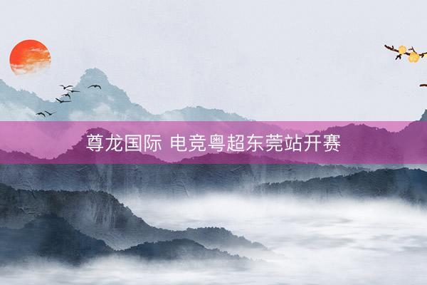尊龙国际 电竞粤超东莞站开赛