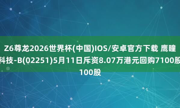 Z6尊龙2026世界杯(中国)IOS/安卓官方下载 鹰瞳科技-B(02251)5月11日斥资8.07万港元回购7100股