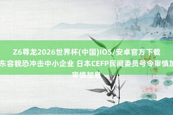 Z6尊龙2026世界杯(中国)IOS/安卓官方下载 中东容貌恐冲击中小企业 日本CEFP民间委员号令审慎加息