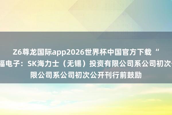 Z6尊龙国际app2026世界杯中国官方下载 “20cm”涨停兴福电子：SK海力士（无锡）投资有限公司系公司初次公开刊行前鼓励