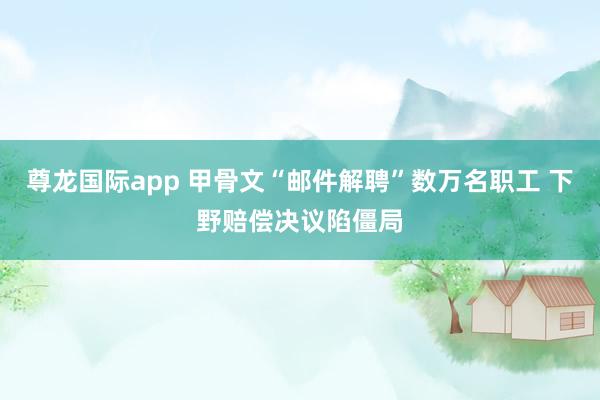 尊龙国际app 甲骨文“邮件解聘”数万名职工 下野赔偿决议陷僵局