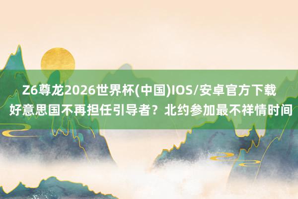 Z6尊龙2026世界杯(中国)IOS/安卓官方下载 好意思国不再担任引导者？北约参加最不祥情时间