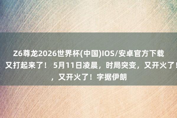 Z6尊龙2026世界杯(中国)IOS/安卓官方下载 凌晨开火！又打起来了！ 5月11日凌晨，时局突变，又开火了！字据伊朗