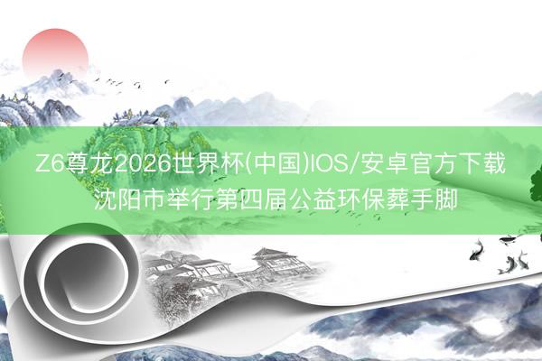 Z6尊龙2026世界杯(中国)IOS/安卓官方下载 沈阳市举行第四届公益环保葬手脚