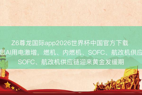 Z6尊龙国际app2026世界杯中国官方下载 中信建投：北好意思AI用电激增，燃机、内燃机、SOFC、航改机供应链迎来黄金发缓期