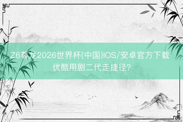 Z6尊龙2026世界杯(中国)IOS/安卓官方下载 优酷用剧二代走捷径？