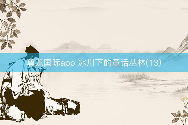 尊龙国际app 冰川下的童话丛林(13)