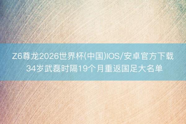 Z6尊龙2026世界杯(中国)IOS/安卓官方下载 34岁武磊时隔19个月重返国足大名单