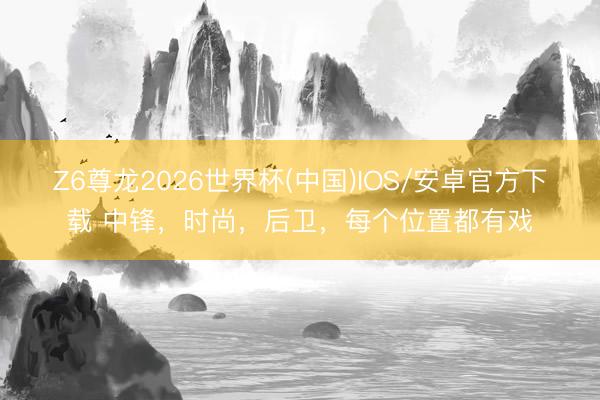 Z6尊龙2026世界杯(中国)IOS/安卓官方下载 中锋，时尚，后卫，每个位置都有戏