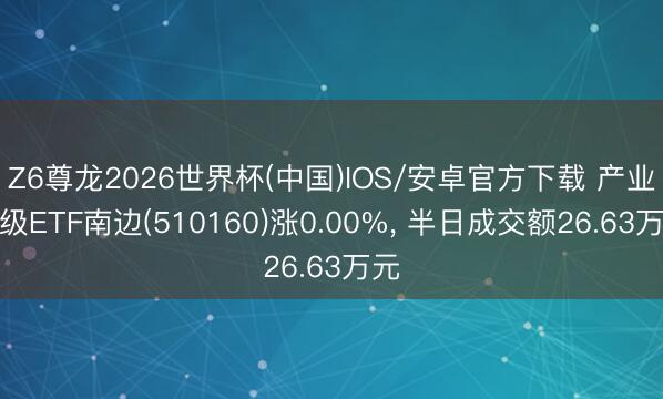 Z6尊龙2026世界杯(中国)IOS/安卓官方下载 产业升级ETF南边(510160)涨0.00%， 半日成交额26.63万元