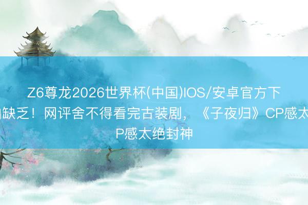 Z6尊龙2026世界杯(中国)IOS/安卓官方下载 太怕缺乏！网评舍不得看完古装剧，《子夜归》CP感太绝封神
