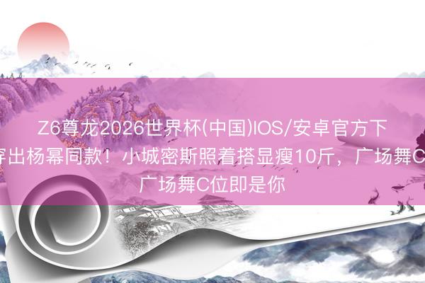Z6尊龙2026世界杯(中国)IOS/安卓官方下载 百元穿出杨幂同款！小城密斯照着搭显瘦10斤，广场舞C位即是你