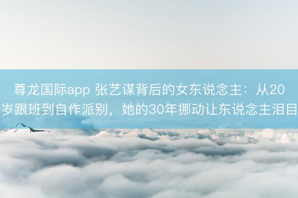 尊龙国际app 张艺谋背后的女东说念主:从20岁跟班到自作派别,她的30年挪动让东说念主泪目