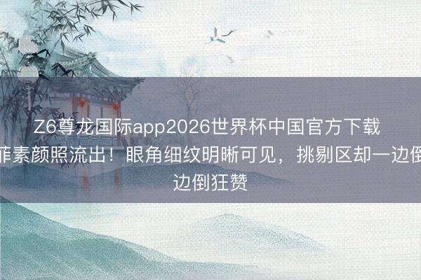 Z6尊龙国际app2026世界杯中国官方下载 刘亦菲素颜照流出！眼角细纹明晰可见，挑剔区却一边倒狂赞