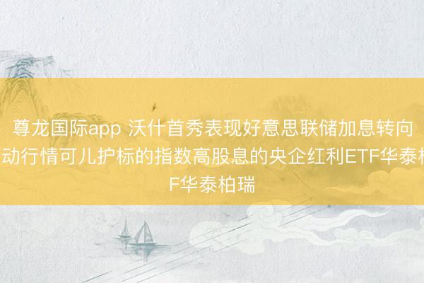 尊龙国际app 沃什首秀表现好意思联储加息转向! 颤动行情可儿护标的指数高股息的央企红利ETF华泰柏瑞